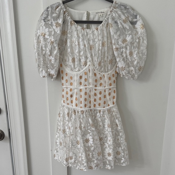 For Love And Lemons Lupita Mini Dress Size S - Picture 2 of 14